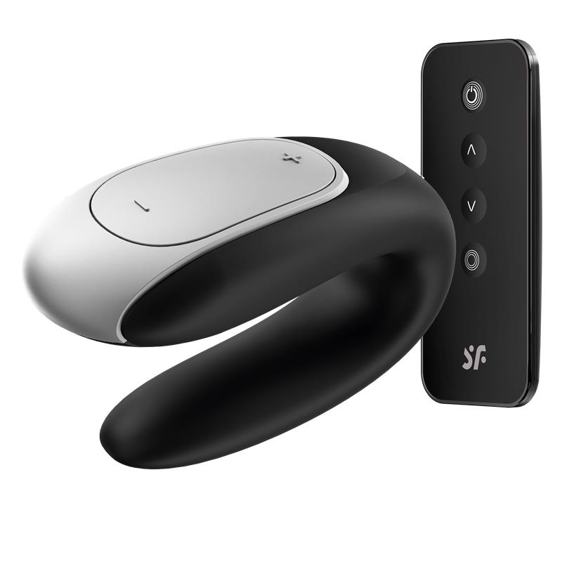 Satisfyer Double Fun control app ideal para parejas - Negro