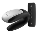 Satisfyer Double Fun control app ideal para parejas - Negro