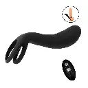 Anillo vibrador para pene y testiculos a control remoto Isaac 