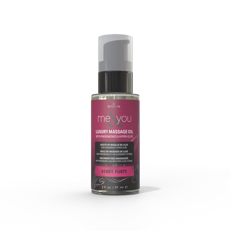 Aceite para Masajes con Feromonas Sensuva Me & You Massage 59 ML - Berry Flirty