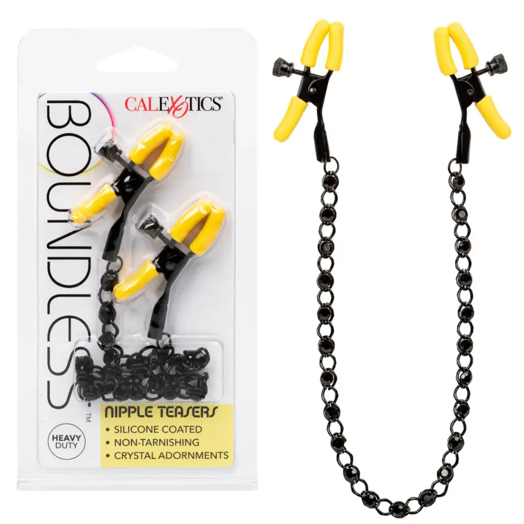 Pinzas para pezones graduables Calexotics Boundless™ Nipple Teasers