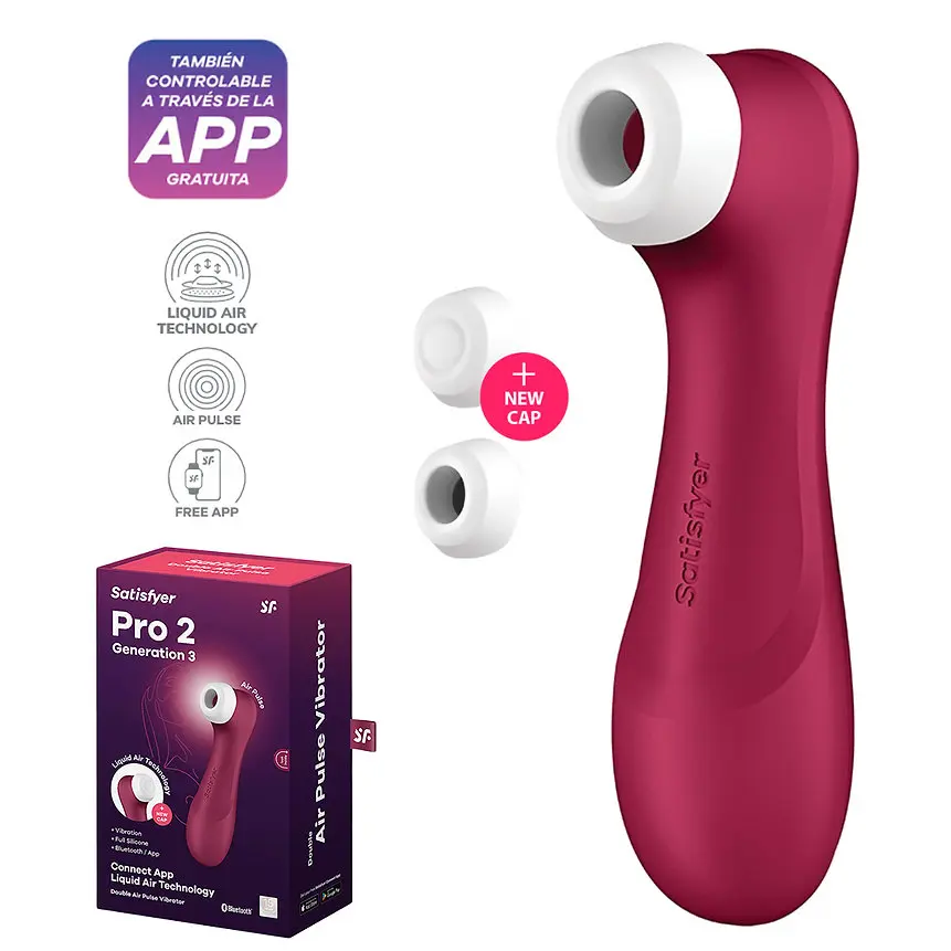 Satisfyer pro 2 Generación 3 Control por App + Liquid Air tech - Vino