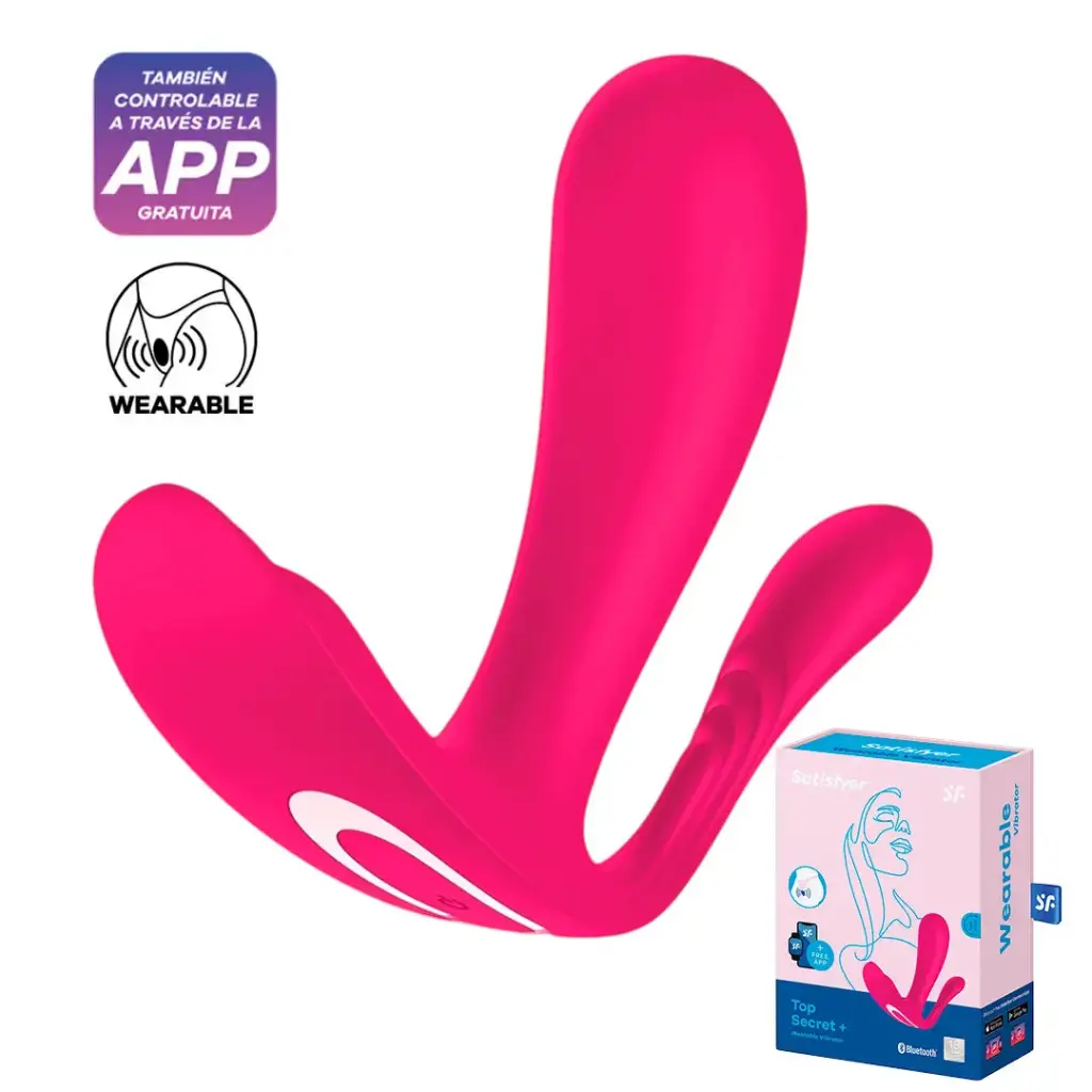 Satisfyer Top Secret+ panty vibradora - Fucsia
