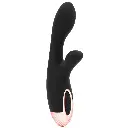 Vibrador Rabbit Recargable Con Calefaccion Kelly - Negro