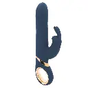 Vibrador Consolador Rabbit Rotativo Recargable Weeka - Azul 
