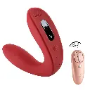 Vibrador Consolador Viotec para parejas Hercules - Vino