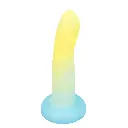 Dildo Soporte de Succión Frosting de 14 cm - Amarillo