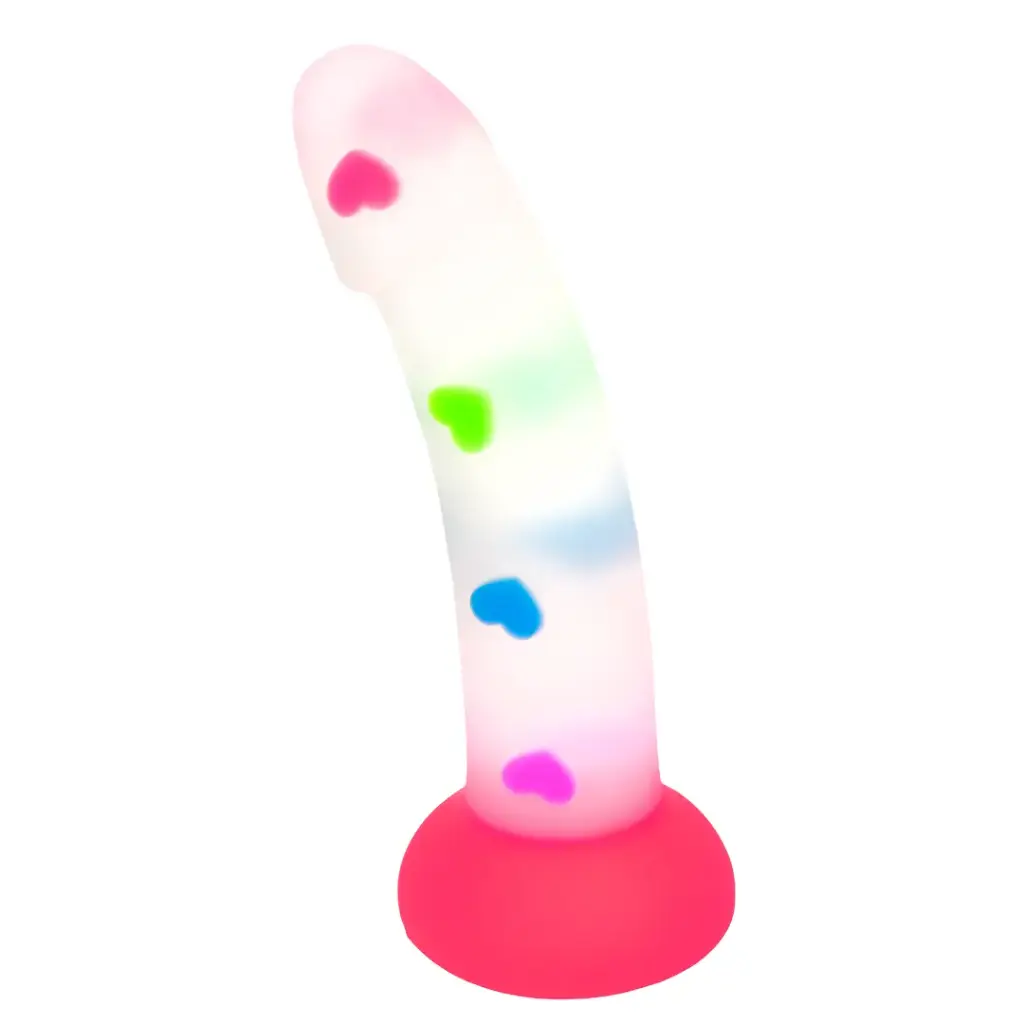 [DO004MHC] Dildo Soporte de Succión Heart Colors de 18 cm