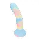 Dildo Soporte de Succión Cupcake de 18 cm - Azul
