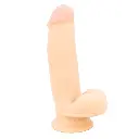 Dildo Consolador T-Skin Pruriency Lord Realista de 16,5 Cm - Vainilla