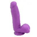 Dildo Neo Lucci Doble Densidad Ultra Realista de 17 Cm - Violeta
