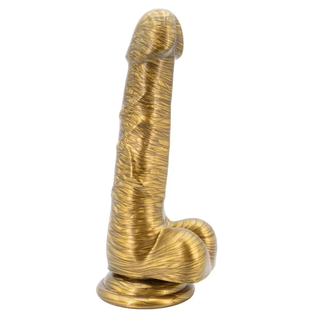 Dildo Consolador Realista 20 Cm Justin Sider Gold - Dorado
