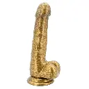 Dildo Consolador Realista 20 Cm Justin Sider Gold - Dorado