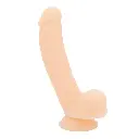 Consolador Dildo Realista Soporte Succión 21 Cm Boss - Vainilla