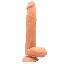 Consolador Dildo Soporte De Succión Realista 30 Cm - Vainilla