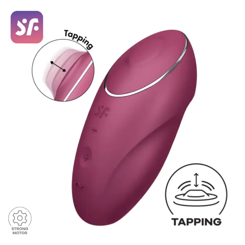 [4061504046006] Satisfyer Tap & Climax 1 Pulsaciones y Vibracion - Red