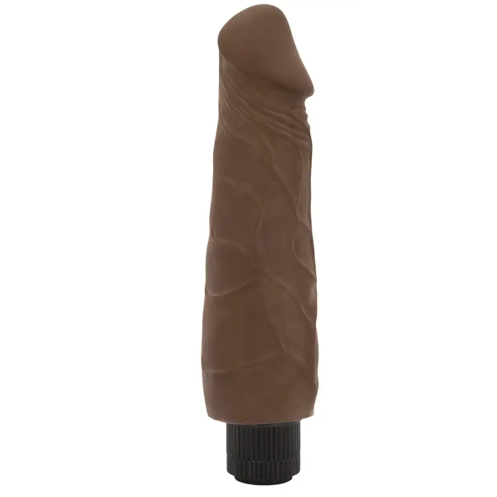 Vibrador Consolador Dildo 23 Cm Realista Greedy Guy - Moka Dark