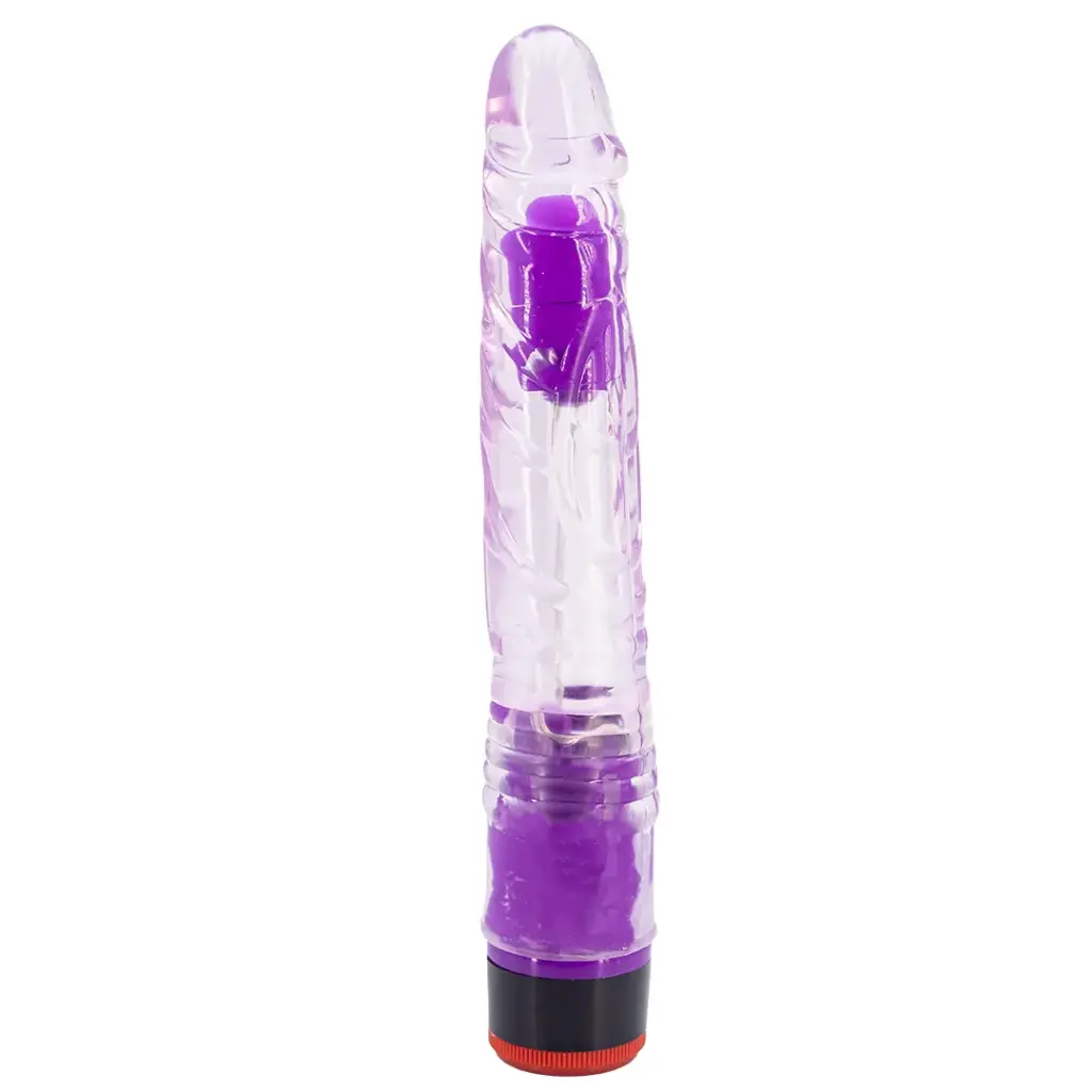 [MLV717746467V] Vibrador Consolador Jelly Multivelocidad Santi 22 Cm - Violeta