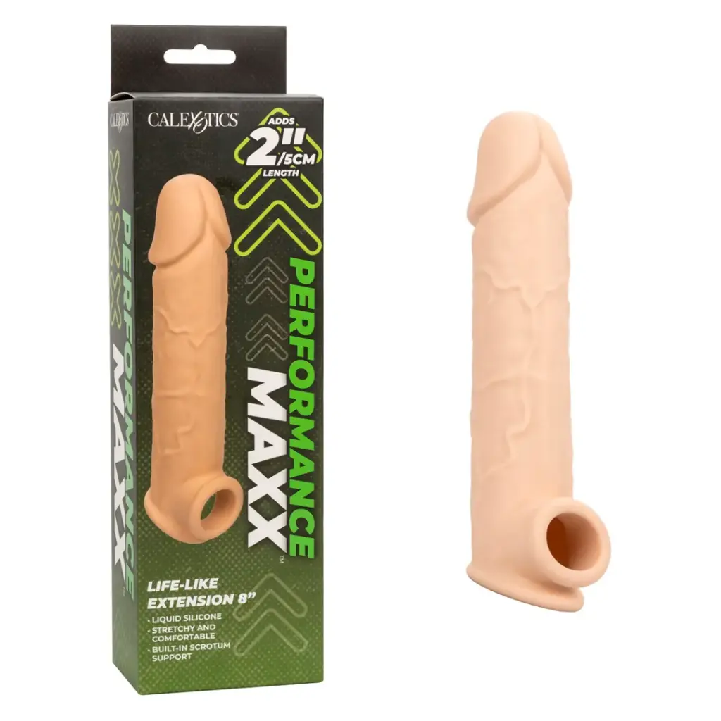 Funda Extensión de Pene Performance Maxx™ Life-Like Extension 8 Calexotics - Vainilla