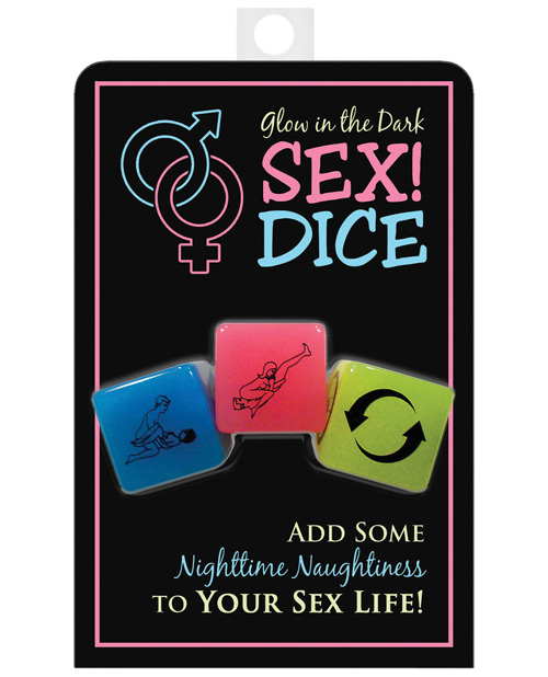 Dados de posiciones Eroticas Sex Dice Brillan en la oscuridad 