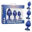 Kit de 3 Plug con Joyas Cheeky Gems - Purpura