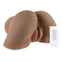 Zero Tolerance Masturbador Masculino Realista Vaginal Anal Vibraciones Succion Control Remoto - Moka