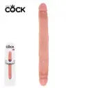 King Cock dildo doble de 30 cm - Mrs. Wooly