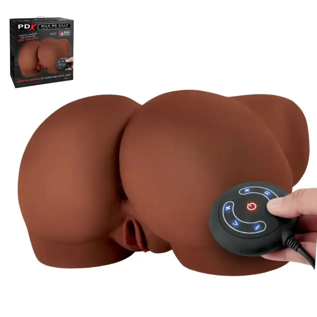 PDX Elite Milk Me Silly Potente Masturbador Masculino de gran tamaño con potentes funciones de vibración y movimientos - Valery Moka