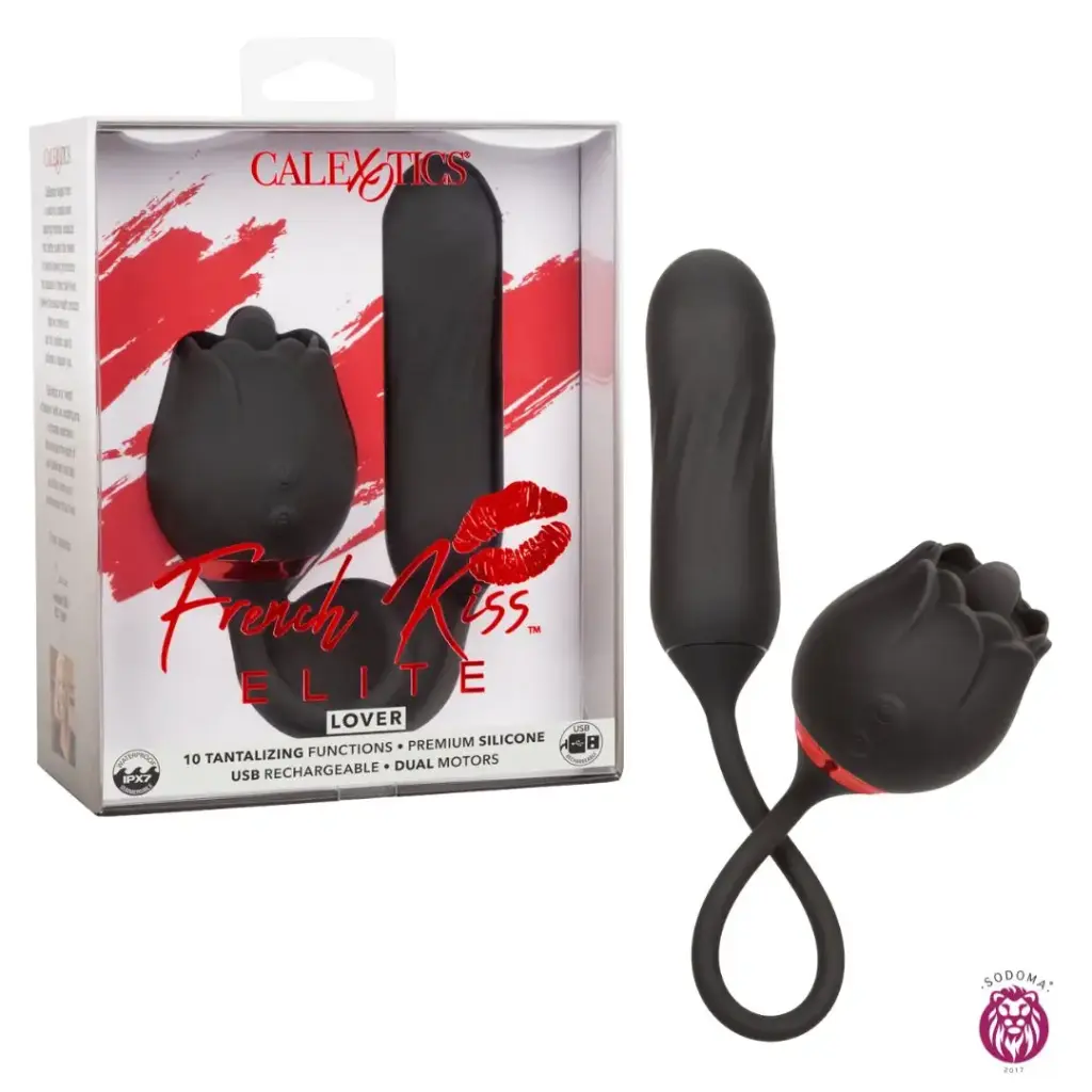 [716770106353] Vibrador Consolador Rotativo Calexotics French Kiss™ Elite Lover