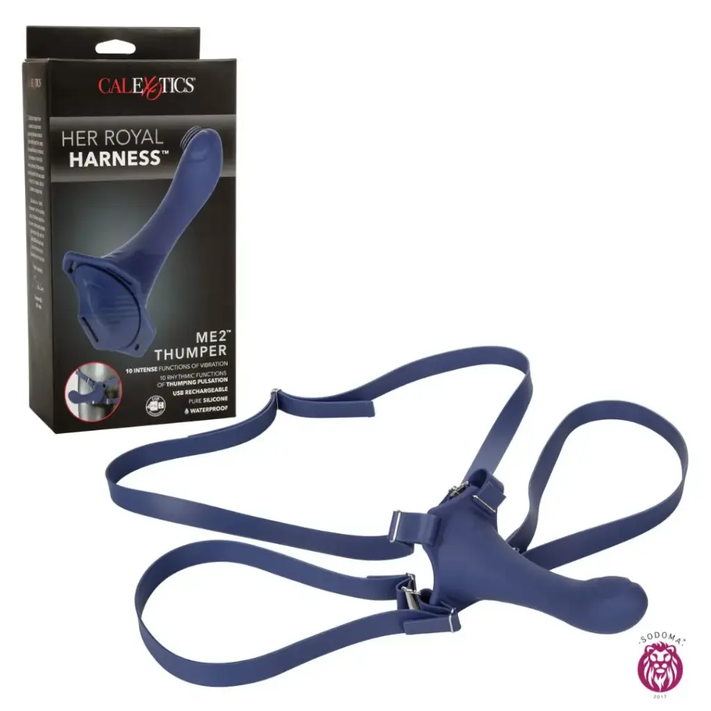 Calexotics Arnes Strap On Her Royal Harness Me2 Thumper - Azul