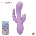 Calexotics Flex Bend & Hold Triple Rumbler Vibrador Rabbit Triple Penetración Ultra suave y flexible