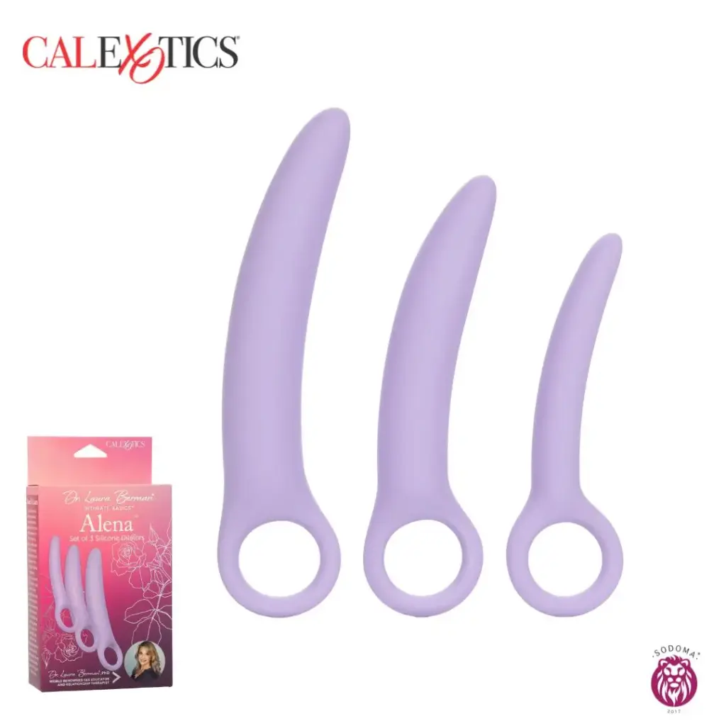 [716770090805] Calexotics Dr. Laura Berman Alena Set de 3 Dilatadores Anales Vaginales de Silicona