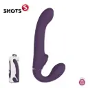 Arnes Strap On Sin correas Doble Estimulacion Pulse-Wave & Airwave - Violeta