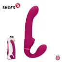 Arnes Strap On Sin correas Doble Estimulacion Pulse-Wave & Airwave - Fucsia