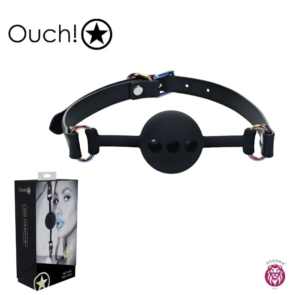 [8714273055910] Ouch! Mordaza de Silicona - Venice