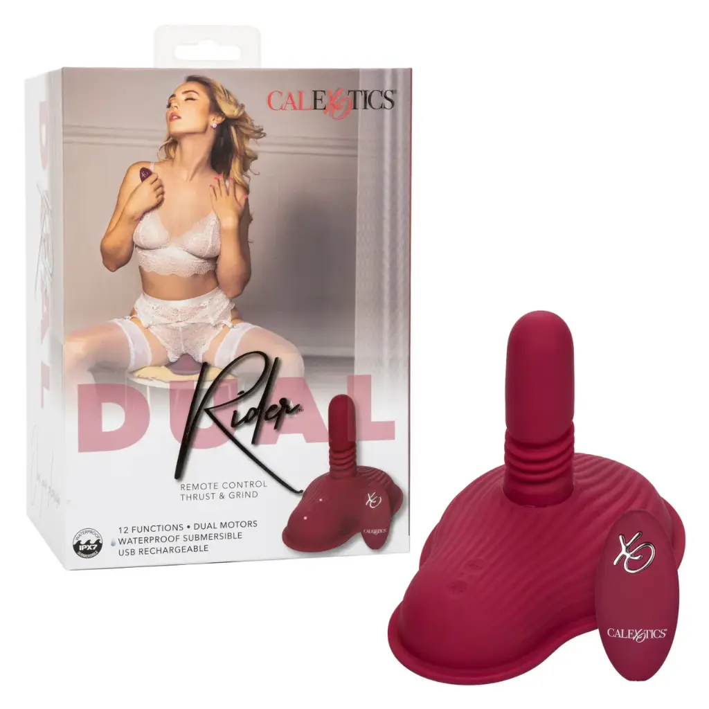 [716770104854] Calexotics Dual Rider Remote Control Thrust & Grind Vibrador Telescopico