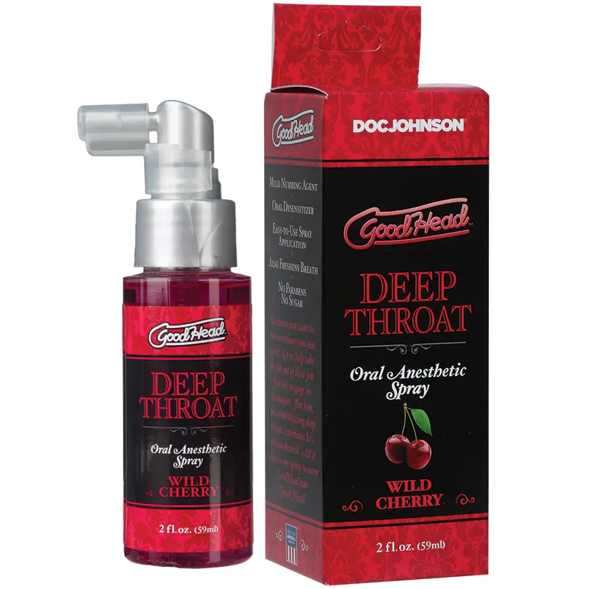 [782421007829] Doc Johnson Deep throat Spray Adormecedor de Garganta de 59 ML - Cereza