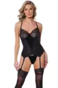 Coquette Candlelit Memories Corset & Panty - M