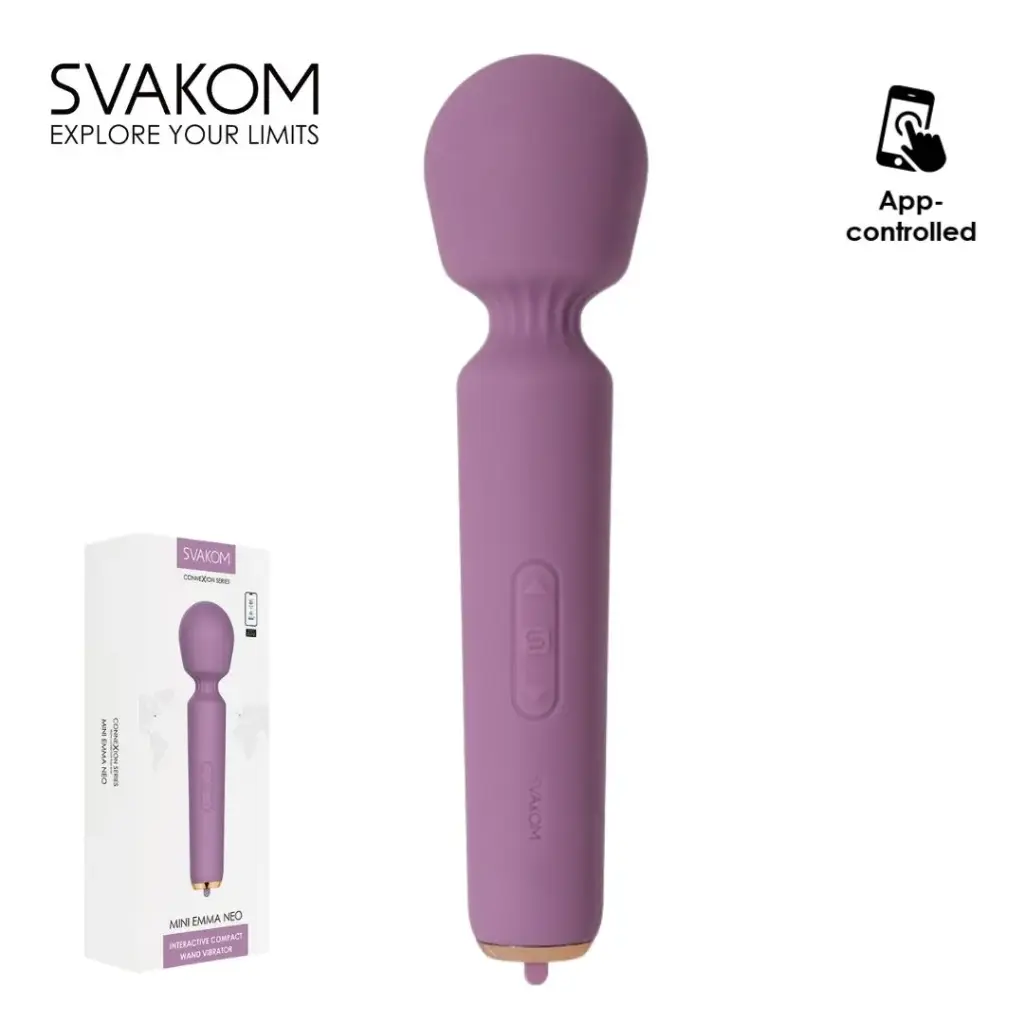 [6959633105078] SVAKOM Mini Emma Neo Wand Vibrador Controlado por App 