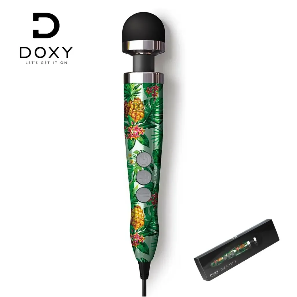 [712758997951] Doxy Die Cast 3 Wand Vibrador Ultra Potente - Piña / Pineapple