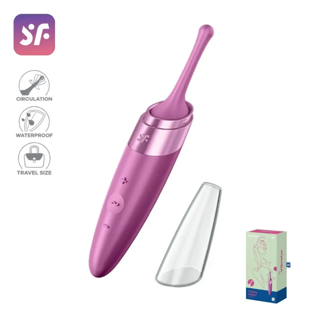 Satisfyer Twirling Delight estimulador de clitoris y pezones - Fucsia
