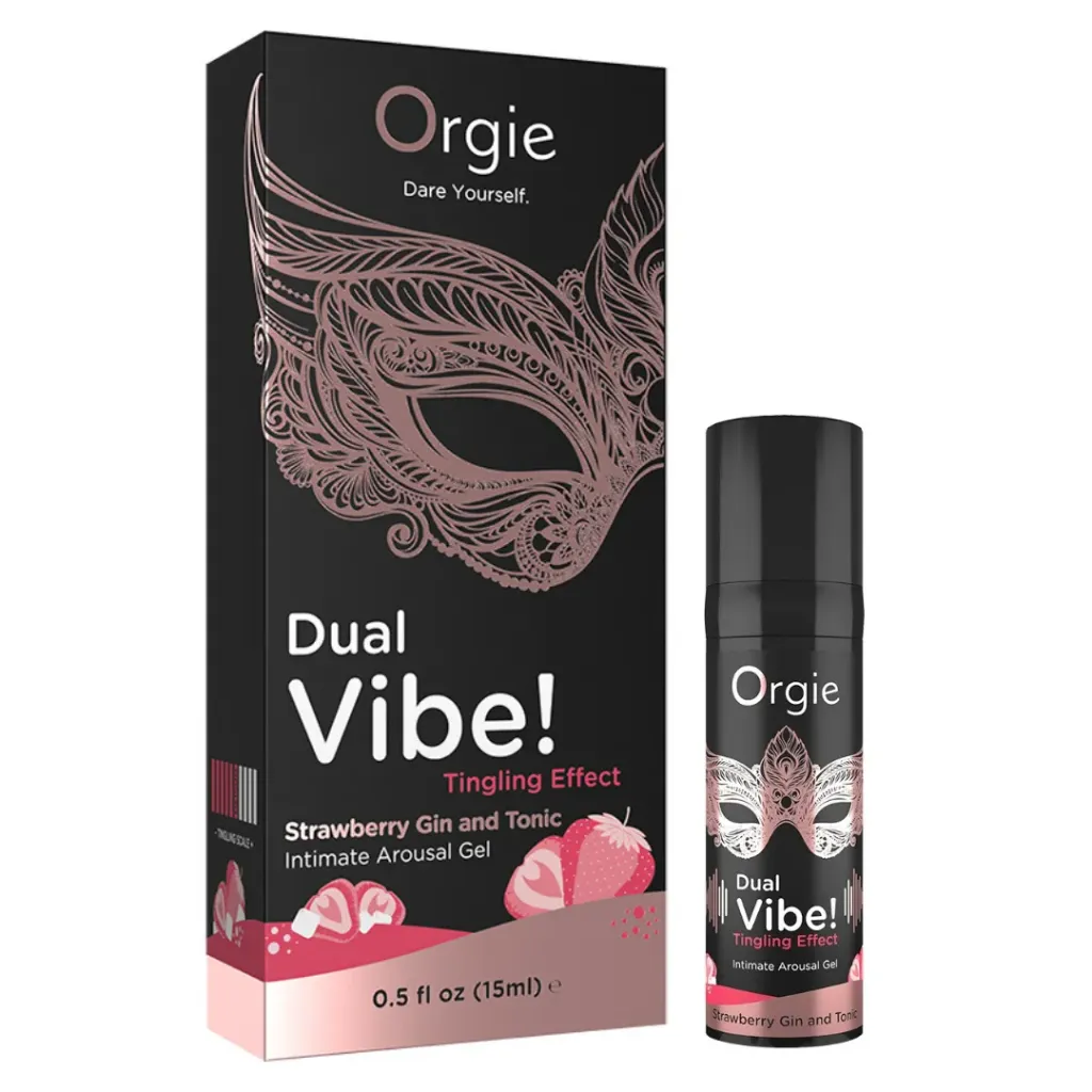 Orgie Dual Vibe Vibrador Liquido Besable Intensidad 6/6 - Stawberry Gin and Tonic
