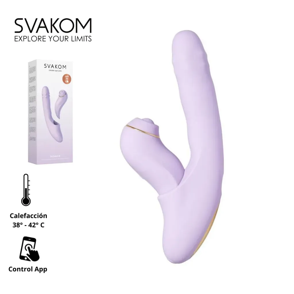 Svakom DuoGlow Vibrador Rabbit 2 en 1 Control App