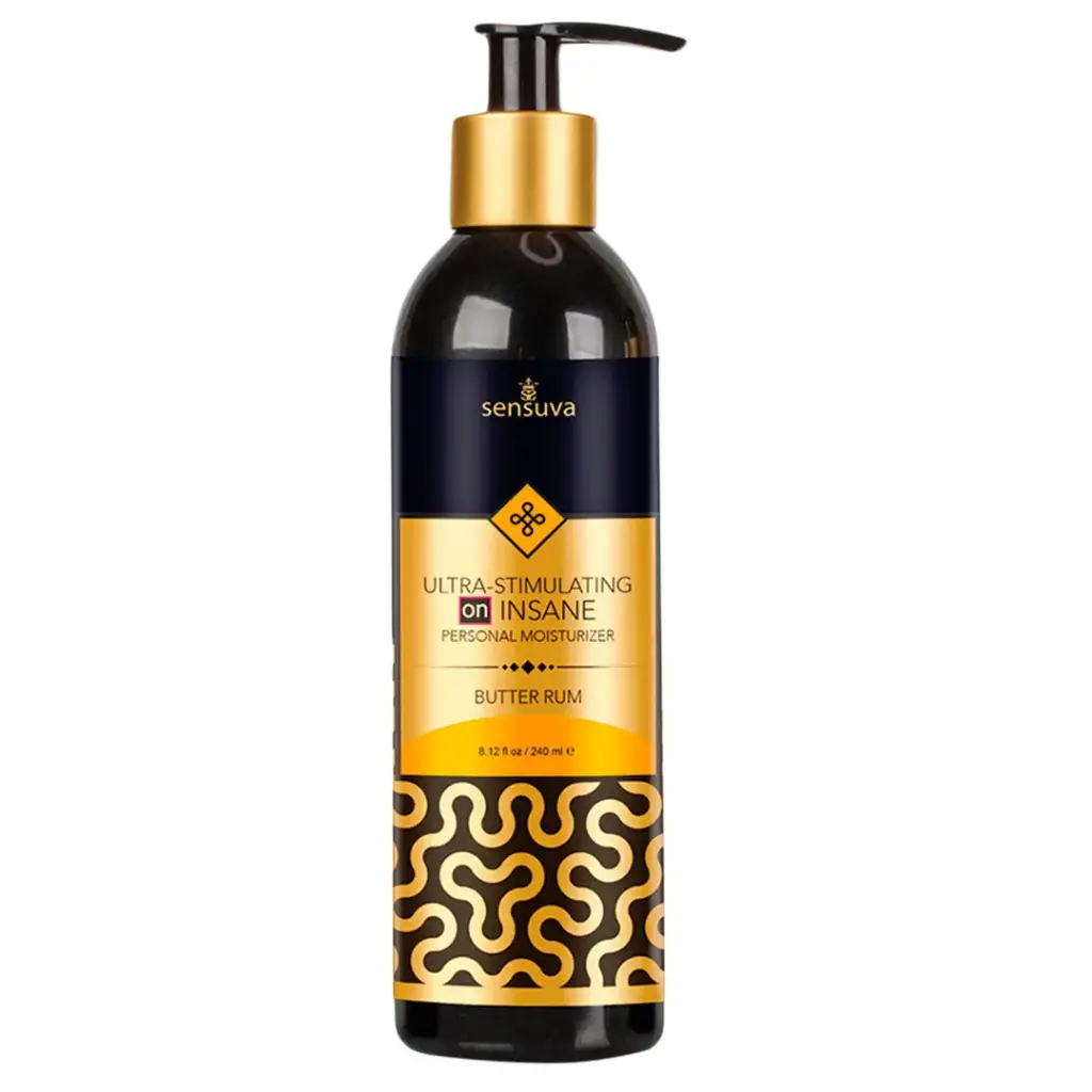Sensuva Ultra-Stimulating on Insane Lubricante a base de agua - 240 ML Butter Rum
