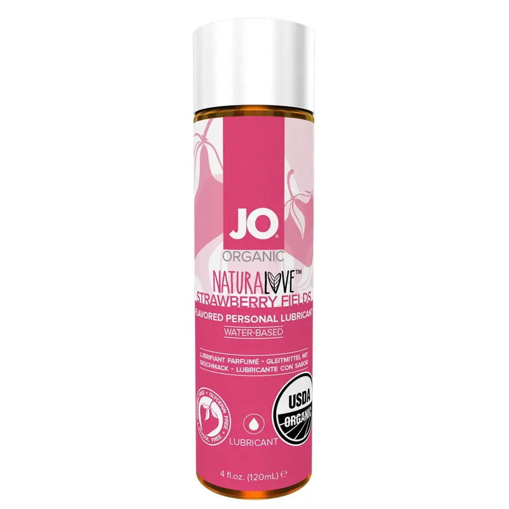 JO Natural Love a base de agua y fresas - 120 ML