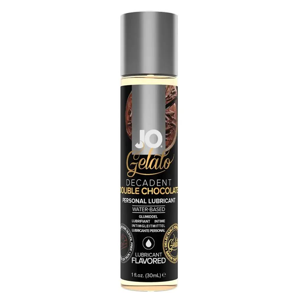 JO Gelato lubricante comestible a base de agua Decadent Double Chocolate - 30 ML