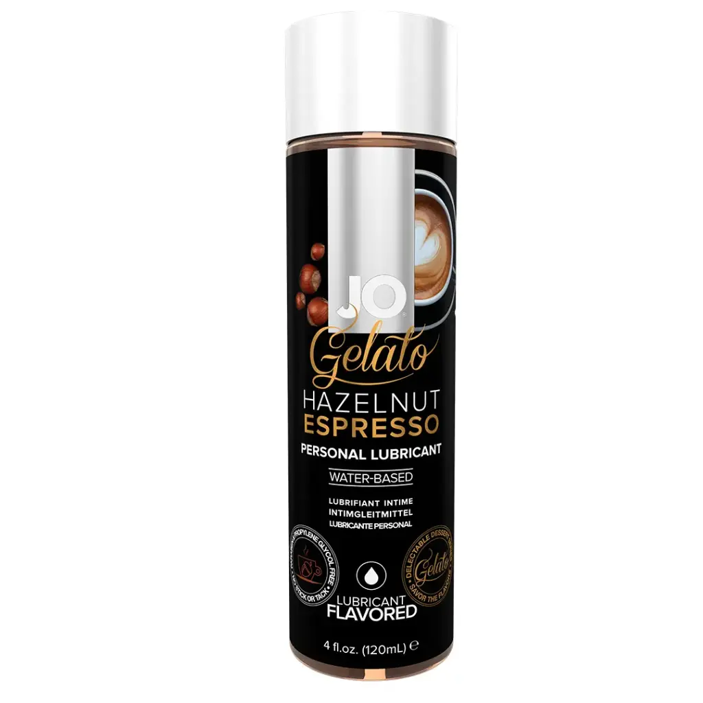 JO Gelato lubricante comestible a base de agua Hazelnut Espresso - 120 ML