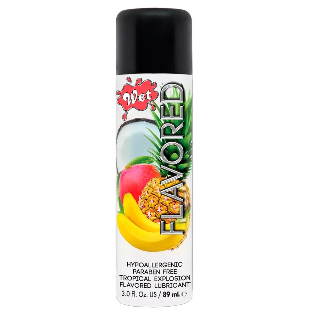Wet Flavored Explosion Tropical lubricante comestible a base de agua - 89 ML