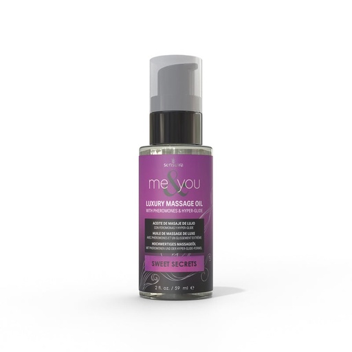[SV-MeYou-SweetSecrets] Aceite para Masajes con Feromonas Sensuva Me & You Massage 59 ML - Sweet Secrets