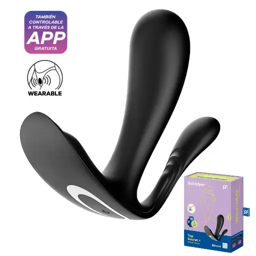 [SF-Topsecretplus-Negro] Satisfyer Top Secret+ panty vibradora - Negra